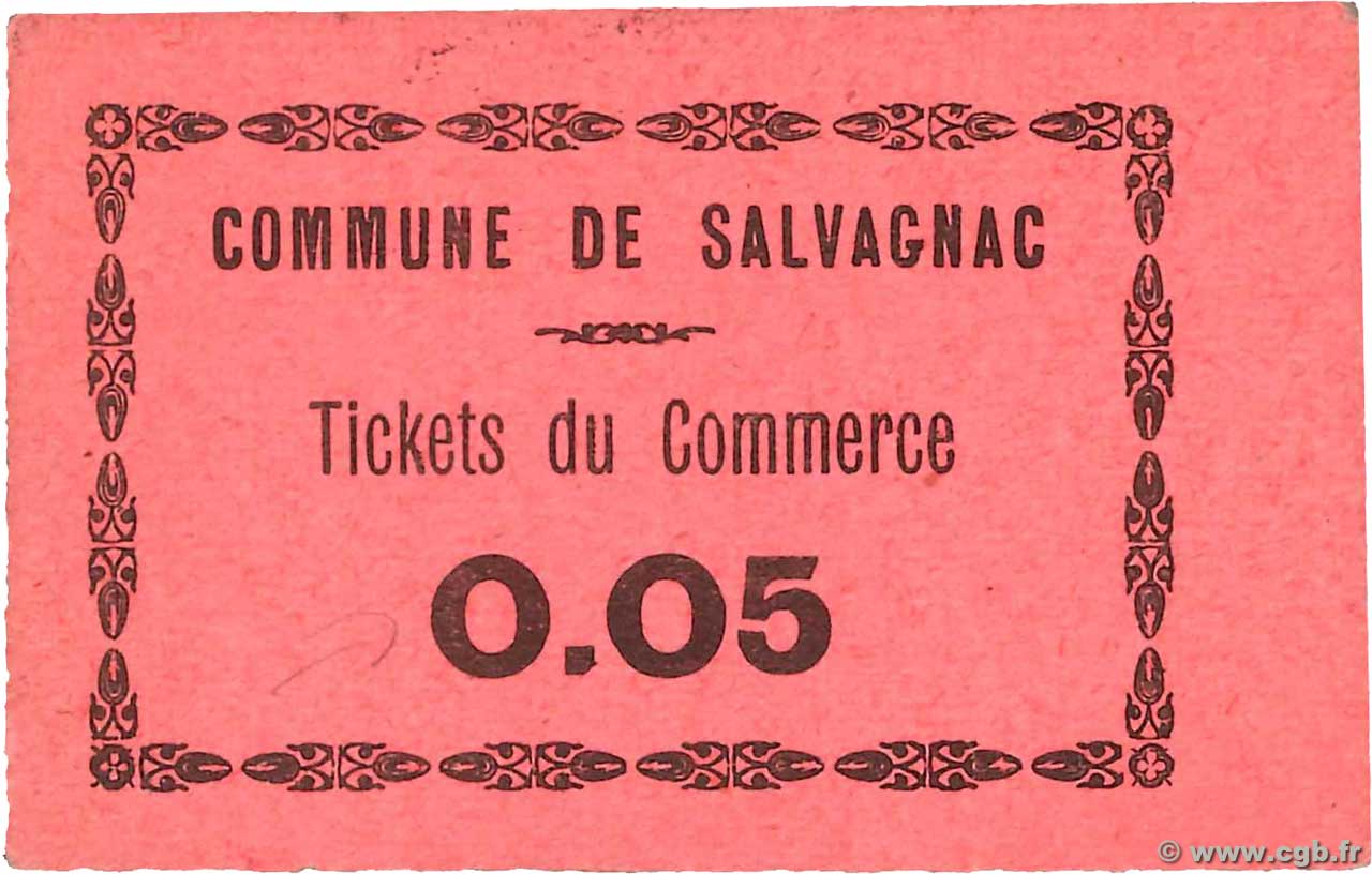 5 Centimes FRANCE regionalismo e varie Salvagnac 1914 JP.81-200 SPL