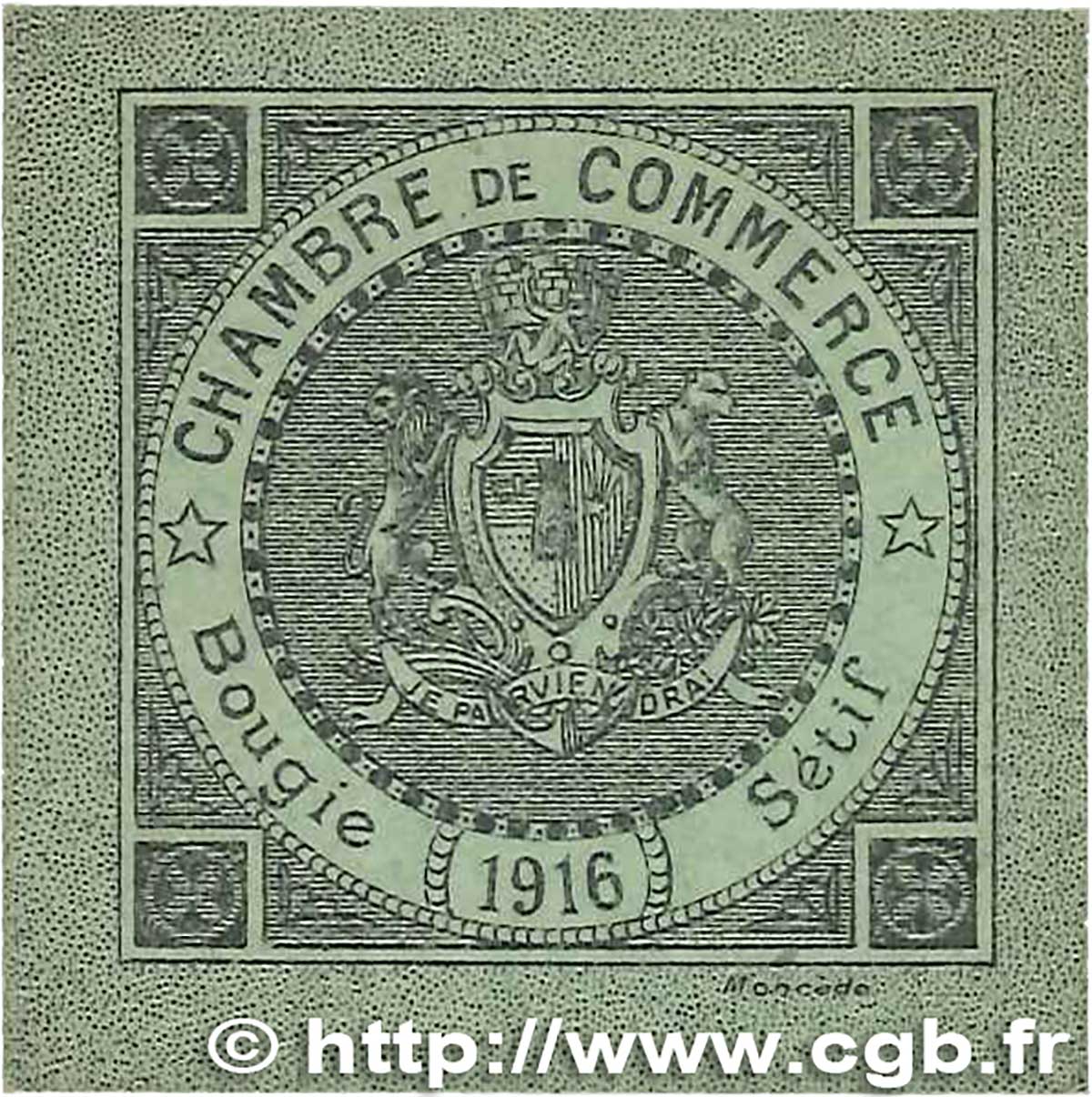 10 Centimes FRANCE Regionalismus und verschiedenen Bougie, Sétif 1916 JP.139.10 fST+
