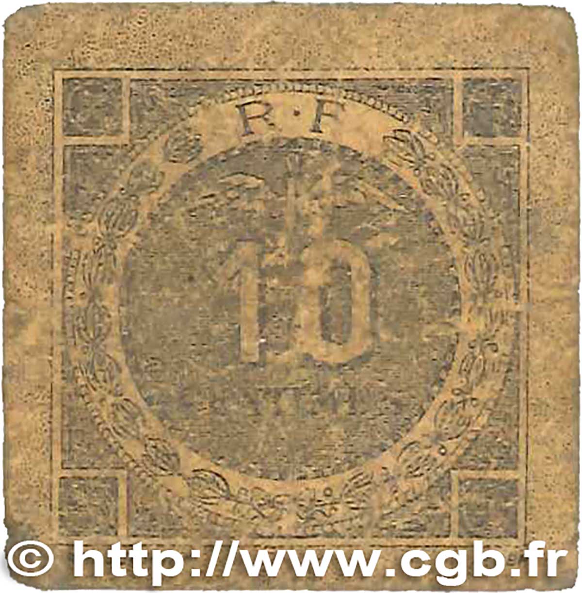 10 Centimes FRANCE regionalism and various  1916 JP.139.12 VG