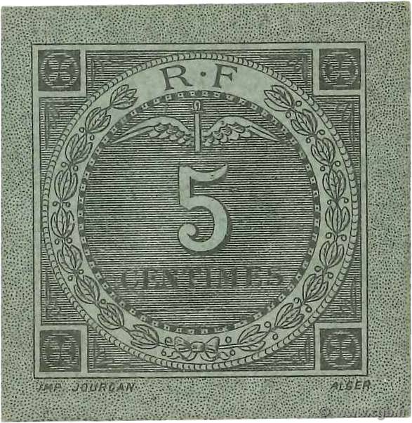 5 Centimes FRANCE regionalism and various Bougie, Sétif 1916 JP.139.09 AU+