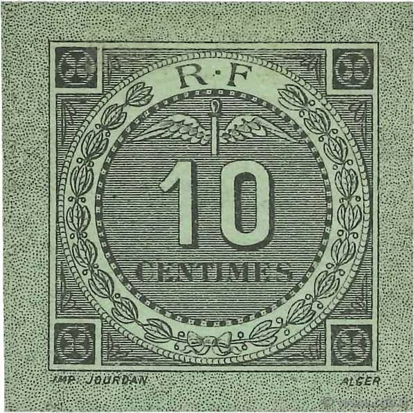 10 Centimes FRANCE regionalism and various Bougie, Sétif 1916 JP.139.10 XF+