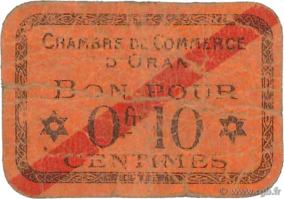 10 Centimes FRANCE regionalismo e varie Oran 1916 JP.141.51 B