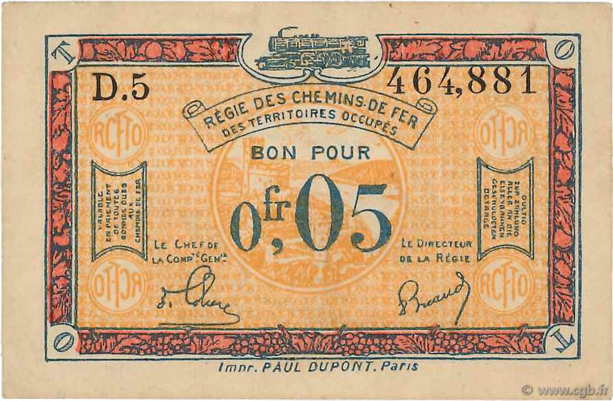 5 Centimes FRANCE Regionalismus und verschiedenen  1923 JP.135.01 fVZ