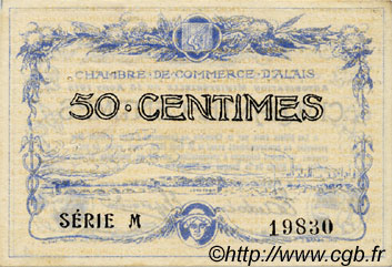 50 Centimes FRANCE regionalismo y varios Alais. Nom Actuel : Alès 1915 JP.004.01 MBC a EBC