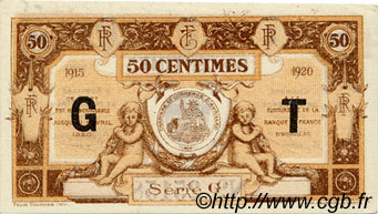 50 Centimes FRANCE regionalism and various Aurillac 1915 JP.016.09 AU+