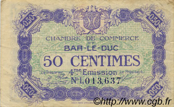 50 Centimes FRANCE regionalism and various Bar-Le-Duc 1917 JP.019.19 F