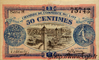50 Centimes FRANCE Regionalismus und verschiedenen Cahors 1920 JP.035.25 SS to VZ