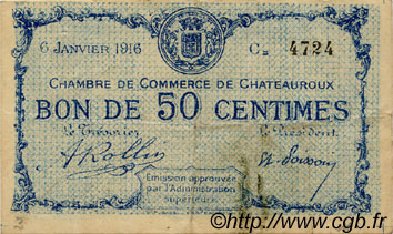 1 Franc FRANCE régionalisme et divers Chateauroux 1915 JP.046.11 TB