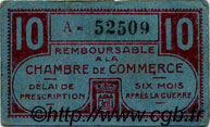 10 Centimes FRANCE regionalismo e varie Chateauroux 1918 JP.046.32 BB to SPL