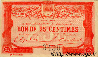 25 Centimes FRANCE regionalism and miscellaneous Le Tréport 1915 JP.071.04 AU+