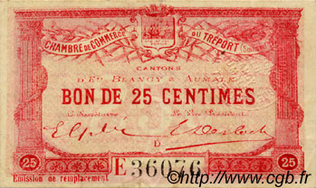 25 Centimes FRANCE regionalismo e varie Le Tréport 1916 JP.071.16 BB to SPL