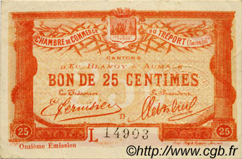 25 Centimes FRANCE regionalismo e varie Le Tréport 1920 JP.071.40 BB to SPL