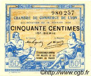 50 Centimes FRANCE regionalismo e varie Lyon 1920 JP.077.20 BB to SPL