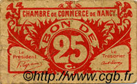 25 Centimes FRANCE Regionalismus und verschiedenen Nancy 1918 JP.087.64 S