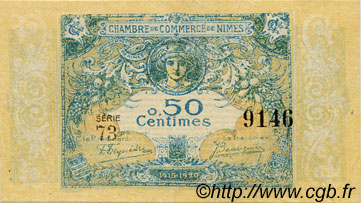 1 Franc FRANCE régionalisme et divers Nîmes 1915 JP.092.06 TB