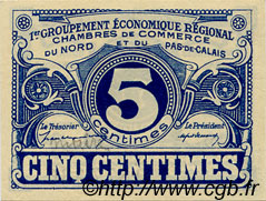 5 Centimes FRANCE regionalism and various Nord et Pas-De-Calais 1918 JP.094.01 AU+