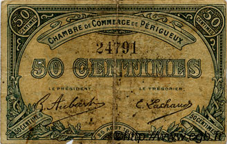 50 Centimes FRANCE régionalisme et divers Périgueux 1914 JP.098.01 TB