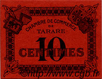 10 Centimes FRANCE regionalismo y varios Tarare 1920 JP.119.36 SC a FDC