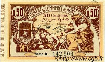 50 Centimes FRANCE regionalismo e varie Bône 1917 JP.138.04 AU a FDC