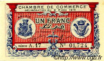 1 Franc FRANCE regionalismo y varios Bougie, Sétif 1918 JP.139.06 SC a FDC