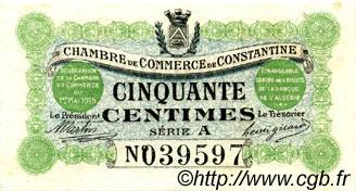 50 Centimes FRANCE regionalism and miscellaneous Constantine 1915 JP.140.01 VF - XF