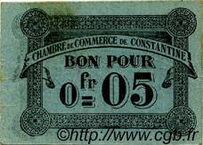 5 Centimes FRANCE regionalism and various Constantine 1915 JP.140.46 VF - XF