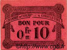 10 Centimes FRANCE regionalismo e varie Constantine 1915 JP.140.47 BB to SPL