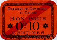 10 Centimes FRANCE regionalism and miscellaneous Oran 1916 JP.141.49 AU+