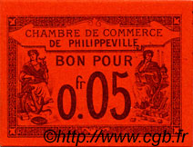 5 Centimes FRANCE Regionalismus und verschiedenen Philippeville 1915 JP.142.12 fST to ST