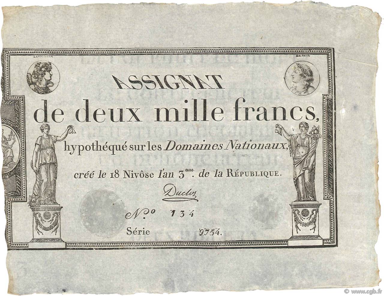 2000 Francs FRANCE  1795 Ass.51a NEUF