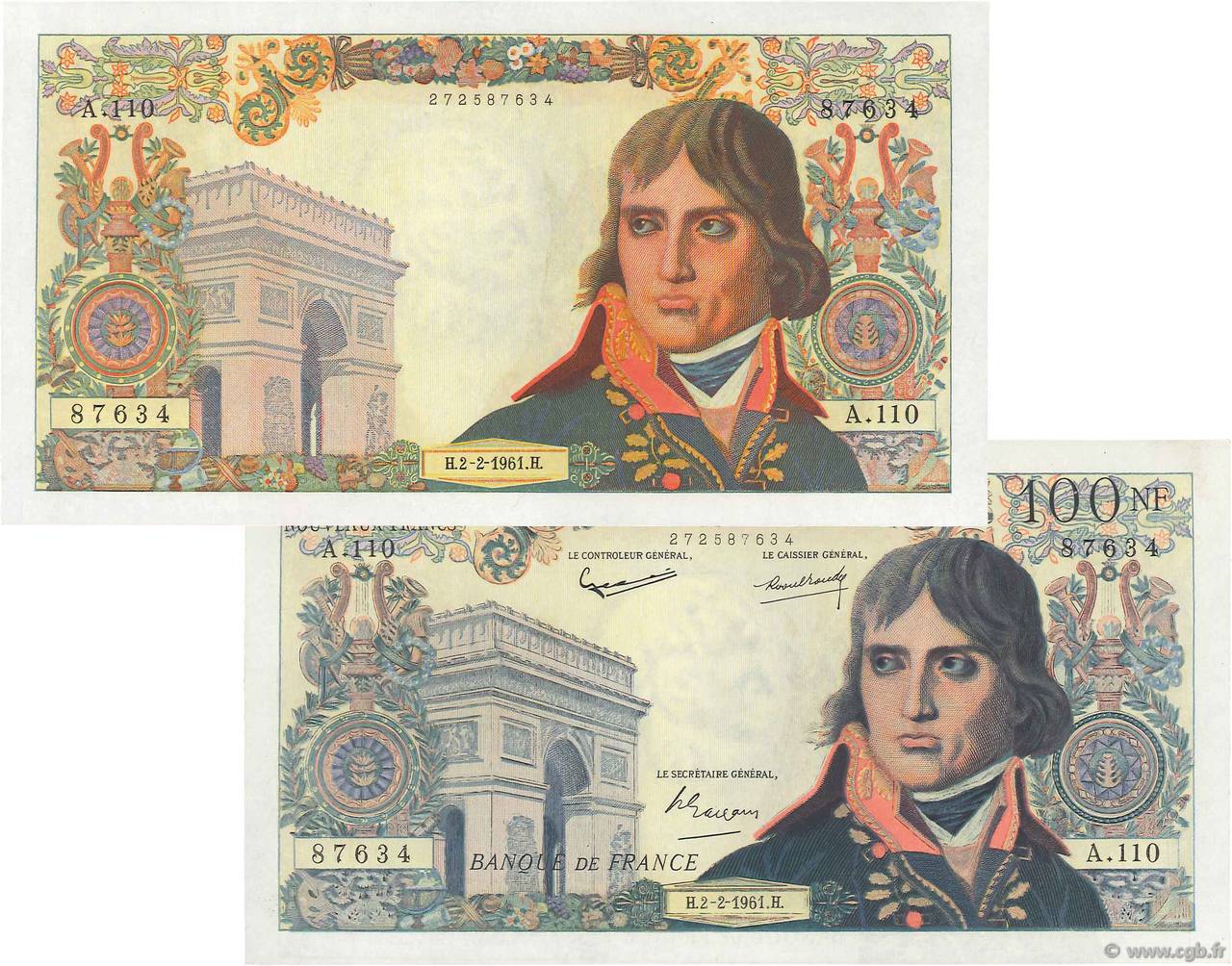 100 Nouveaux Francs BONAPARTE Faux FRANCE  1959 F.59.00xE NEUF