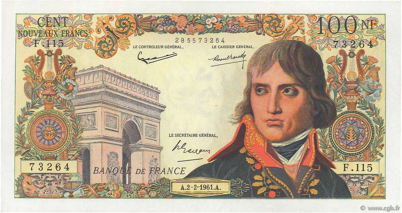 100 Nouveaux Francs BONAPARTE Faux FRANCE  1959 F.59.00x NEUF