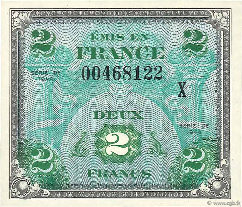 2 Francs DRAPEAU FRANCE  1944 VF.16.03 NEUF