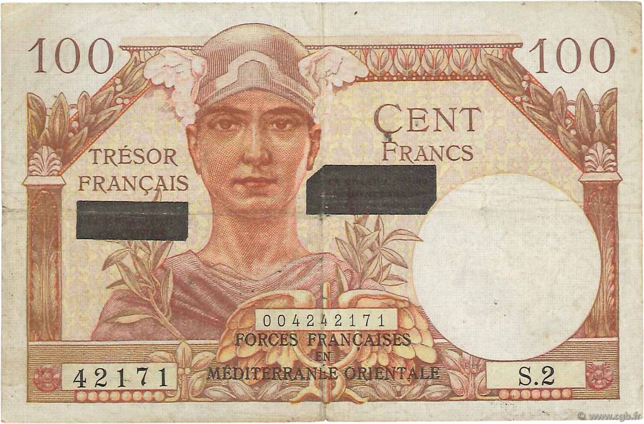 100 Francs SUEZ FRANKREICH  1956 VF.42.01 S