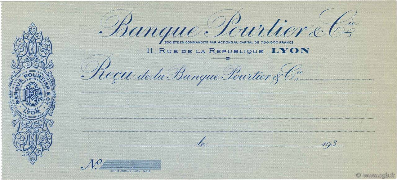 Francs FRANCE regionalism and various Lyon 1930 DOC.Reçu AU