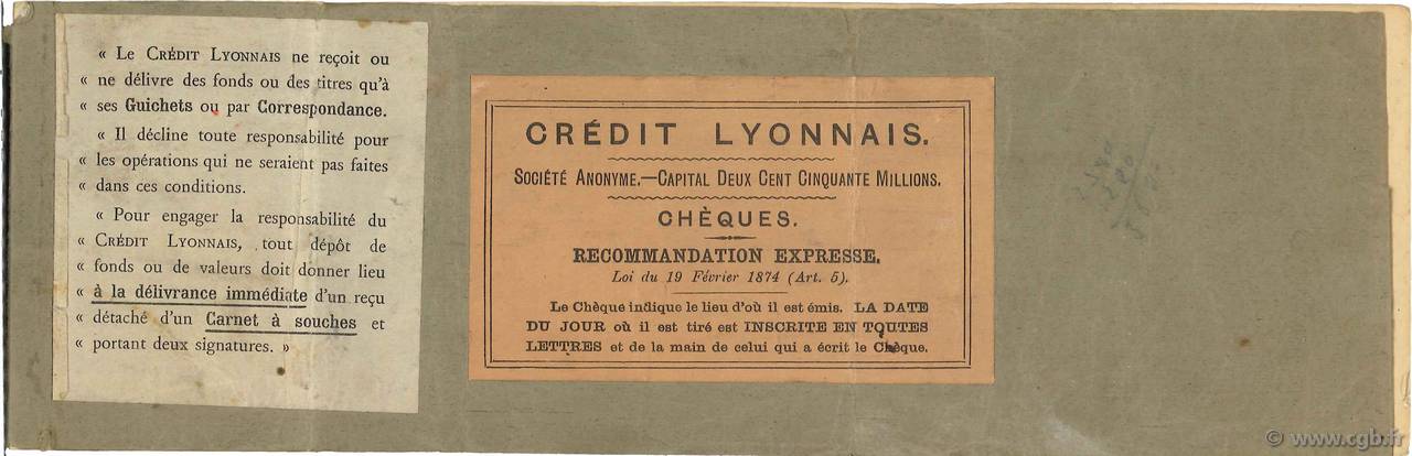Francs FRANCE regionalismo y varios Firminy 1914 DOC.Chèque MBC