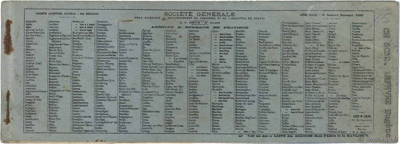 Francs FRANCE Regionalismus und verschiedenen Meaux 1938 DOC.Chèque SS