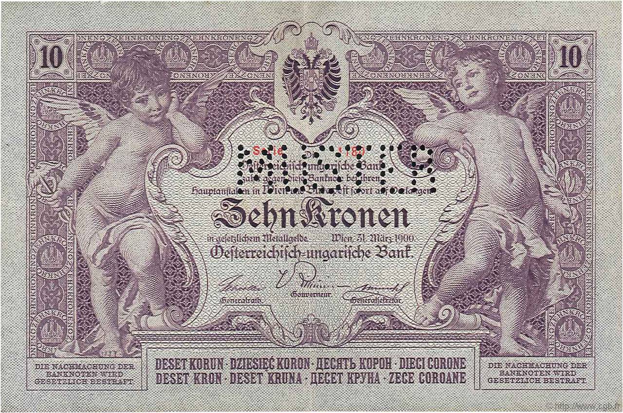 10 Kronen Spécimen AUSTRIA  1900 P.004s q.SPL
