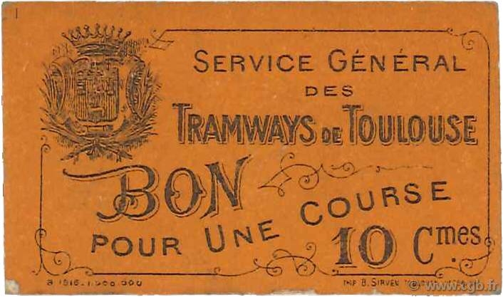 10 Centimes FRANCE regionalismo y varios  1916 JPNEC.31.190 EBC