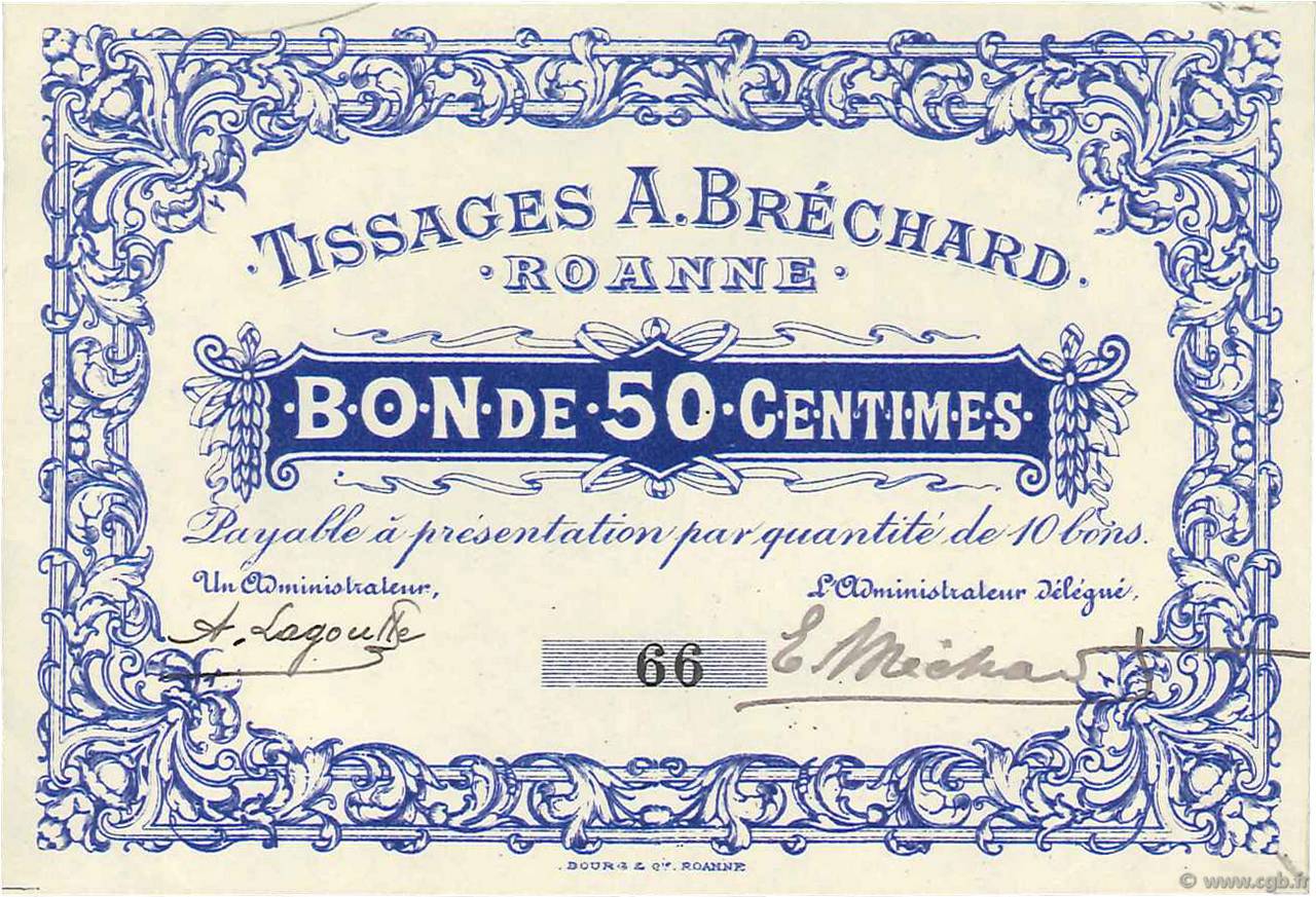 50 Centimes FRANCE regionalism and various  1914 JPNEC.42.49 AU