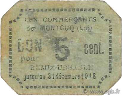 5 Centimes FRANCE regionalismo e varie  1916 JPNEC.46.20 BB