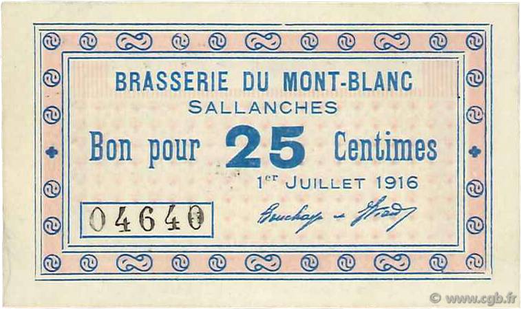 25 Centimes FRANCE régionalisme et divers  1916 JPNEC.74.39 SUP