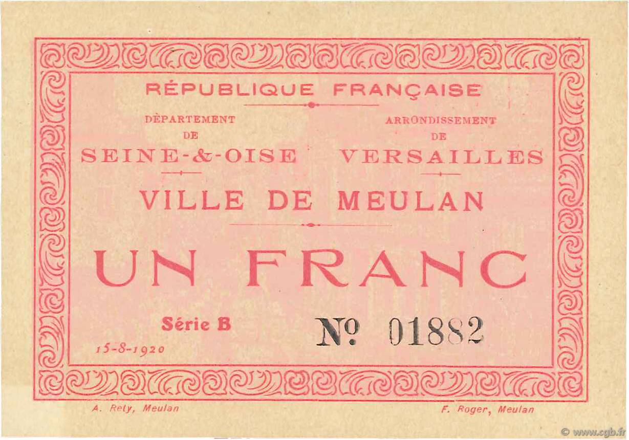 1 Franc FRANCE regionalismo y varios  1920 JPNEC.78.37 EBC
