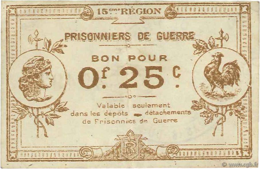 25 Centimes FRANCE regionalism and miscellaneous  1914 JPNEC.13.098 VF