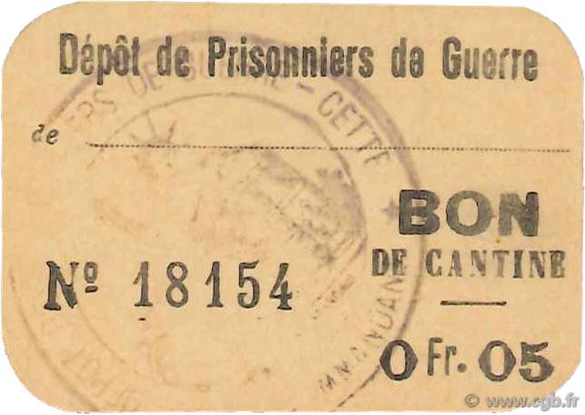 5 Centimes FRANCE régionalisme et divers  1917 JPNEC.34.90 SUP