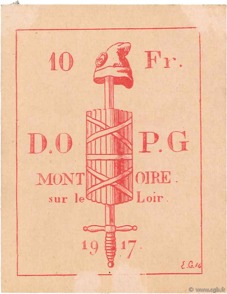10 Francs FRANCE regionalismo y varios  1917 JPNEC.41.09 MBC