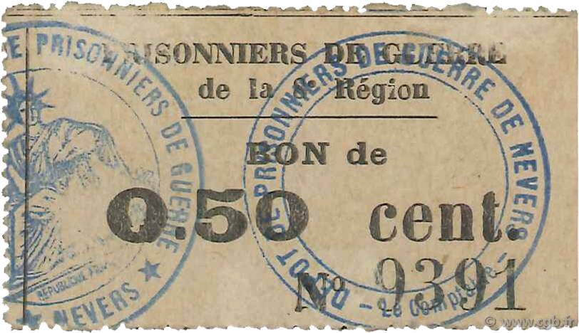 50 Centimes FRANCE regionalism and miscellaneous  1914 JPNEC.58.05 XF