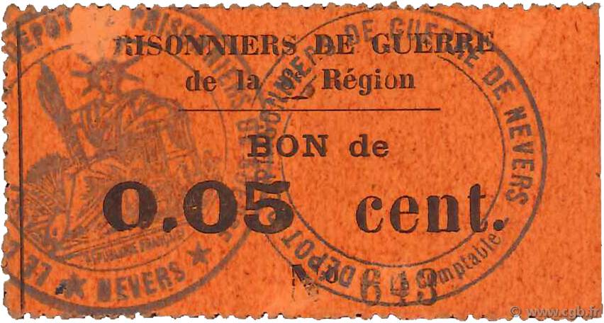 5 Centimes FRANCE regionalism and miscellaneous  1914 JPNEC.58.05 XF