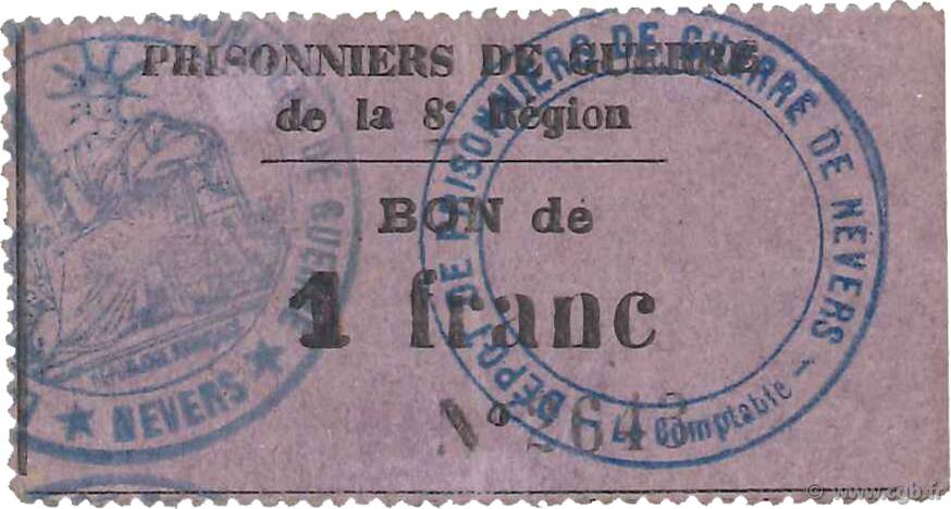 1 Franc FRANCE Regionalismus und verschiedenen  1914 JPNEC.58.05 VZ