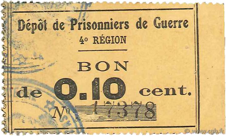 10 Centimes FRANCE regionalismo y varios  1914 JPNEC.72.01 MBC